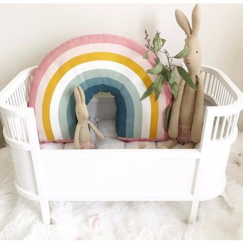 Baby Pillow Room Decor Nordic Style Rainbow Kids Toys Baby Room Decoration Stuffed Cushion Soft Pillow Nursery INS Photography