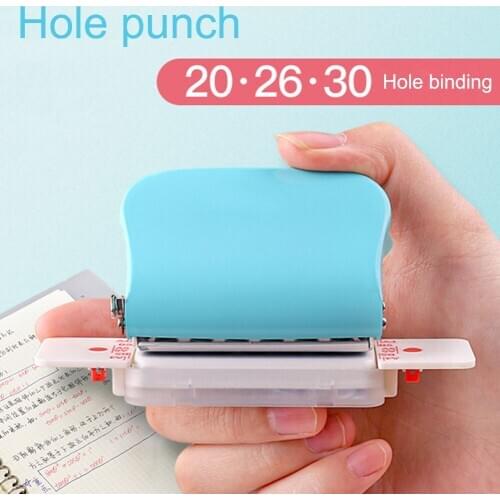 A4(30 holes) B5(26 holes) A5（20 holes）DIY Loose Leaf Hole Puncher Punch Handmade Loose-leaf Paper Hole Puncher Stationery