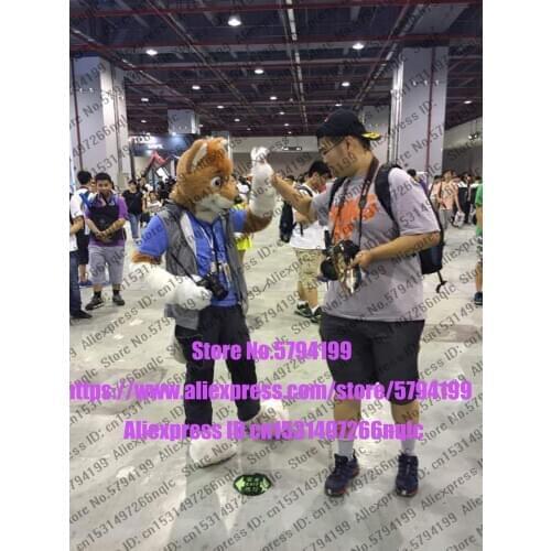 Customized Available REAL PHOTO dx008 head CAT full sets husky dog Suit fursuit Costume fox Party Carnival Gift