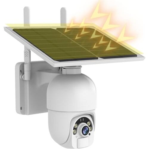 SDETER Wifi Intelligent Solar Energy Alert PTZ Surveillance Camera HD 1080P CCTV Monitor & Display Surveillance Video Recorder