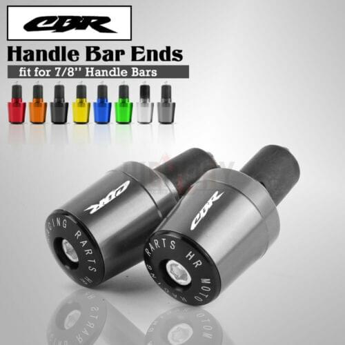 Motorcycle CNC 7/8'' Handlebar End Grips Accessories Handle Bar Cap End Plug For HONDA CBR600F CBR650F/CB650F