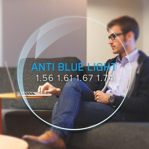 Anti Blue Light Blocking Prescription Lens Optical Myopia Glasses Lenses Hyperopia CR-39 Resin 1.56 1.61 1.67 1.74 Aspheric Lens