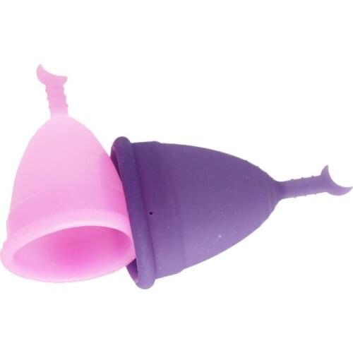 100% Medical Silicone Menstrual Cup Reusable Cleaning Moon&Heart Shape Health Care Feminine Menstrual Period Hygiene Washable