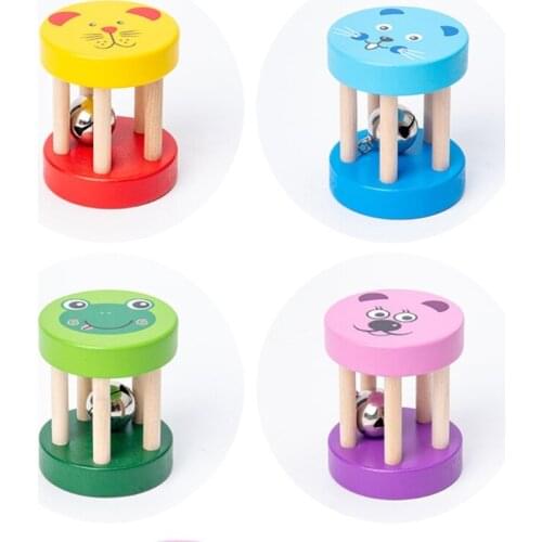 1PC Soft Interactive Toys Educational Baby Toys Baby Handbell Rolling Ball with Ring Shaking Bell Rattle Bath Toys with Music