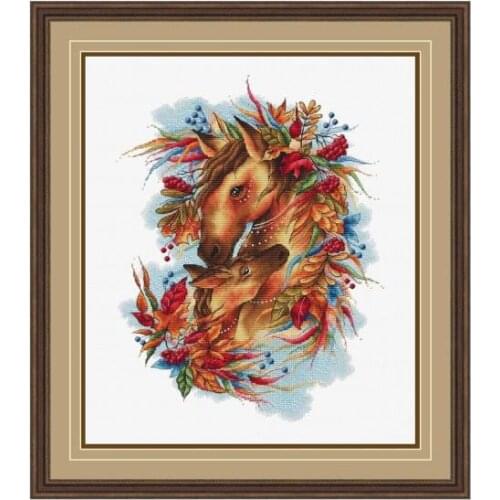 14CT 16CT 18CT horse DIY Cross Stitch Kit Packages Counted Cross-Stitching Kits New Pattern Cross stich Painting Set