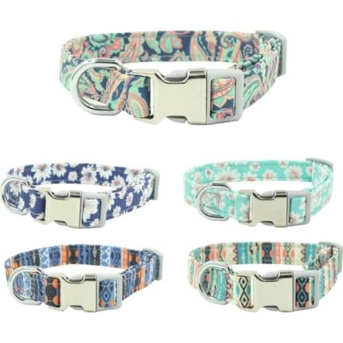 Nylon Dog Collar Pet Necklace Personalized Walking Collars Perro Small Medium Large Dogs for Pitbull Dobermann Pug Dog Supplies