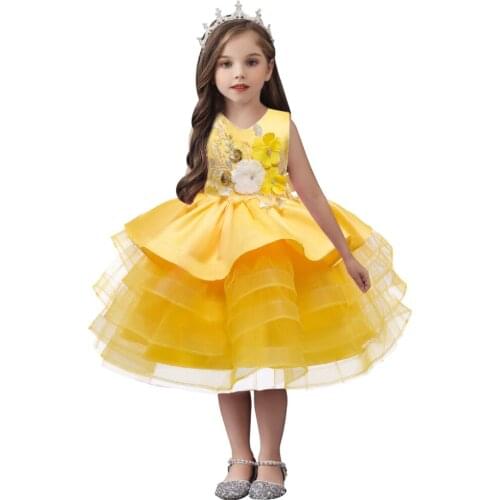 Baby Girl Dress Girls Formal Dance Ball Gown Kids Girls Birthday Party Wedding Dress for Girls Princess Dress Children Clothing