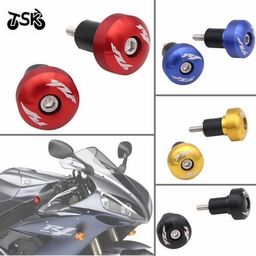 Handlebar Hand Grip Bar Ends Cap Slider For YAMAHA YZF R1 YZF-R1 Motorcycle Accessories CNC Aluminum