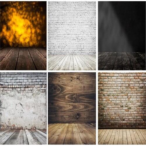 Vinyl Retro Wood Plank Vintage Baby Portrait Photography Backdrops For Photo Studio Background Props 21415 LFG-05