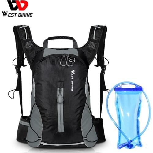 WEST BIKING 16L Outdoor Sport Waterproof Bag Men Women With Water Bag Cycling Backpack Traveling Hiking Camping For Bicycle Bike
