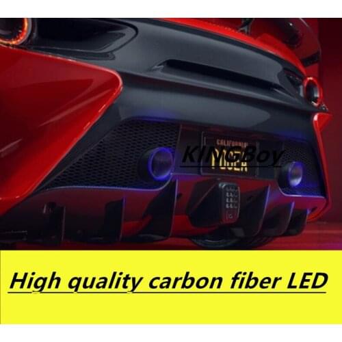 High temperature resistant luminous tail larynx modified flame lamp flame universal carbon fiber lamp with decorative LED