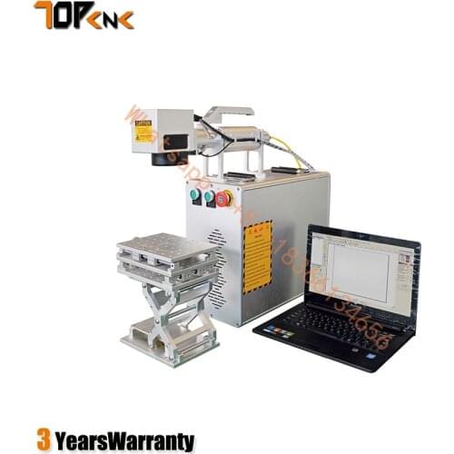 High standard 3d gold silver jewellery 20w 30w 50w fiber laser marking engraving machine
