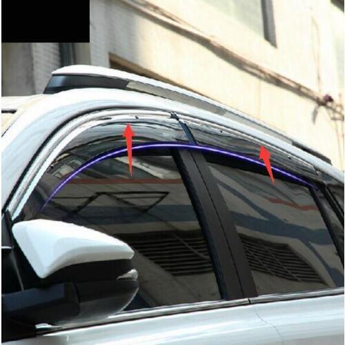 High Quality 2013-14 For Toyota RAV4 RAV 4 XA40 13 14 Side Door Window Visor Vent Sun Rain Guard Shield Delflector