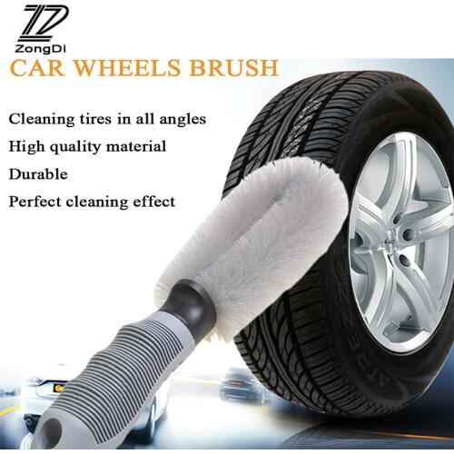 ZD 1Pc Car Hub clean brush for Mercedes Benz W203 W204 W211 Volvo S60 XC90 XC60 S80 Subaru Forester XV Accessories 2017
