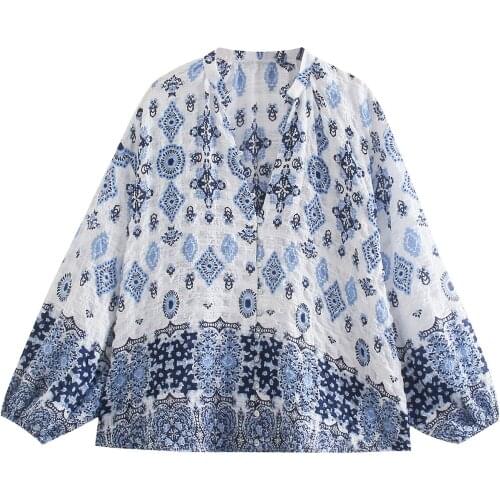 Women T-Shirts Summer 2021 Print Color Long Sleeve Loose Style Round Neck Autumn Casual Female Blouse Beach Wear C2818