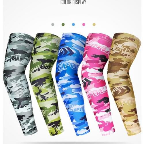 1 Pair Breathable Cooling Arm Sleeve Sunshade Summer Arm Warmer UV Protection Wicking Cycling Compression Cover Sleeve