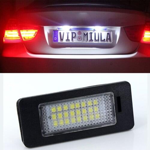 1Pc LED License Plate Light 6000K Xenon Parts 12V For BMW 5 Series E60 E39 E61 E70 E71 E72 E82 E84 E88 E90 E91 E92 E93 12V Car