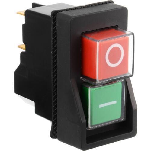 1pc Durable 250V IP55 KLD28 4 Pin Start Stop On Off Switch Waterproof Magnetic On Off Switch for Factory Workshop Machines