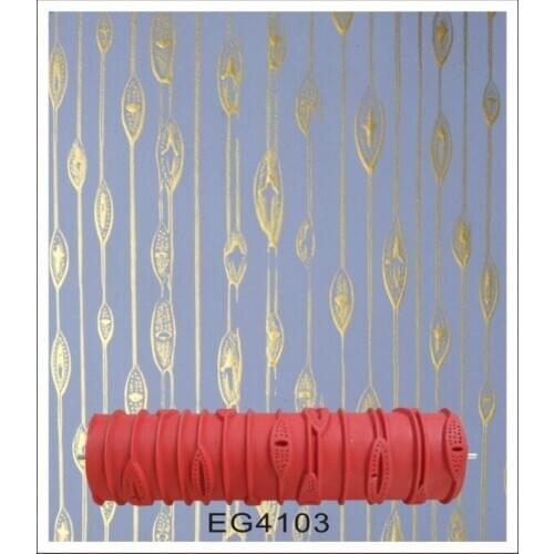 10 inch blue rubber roller wall decoration painting roller 10" DIY decorative wall paint roller without hand grip EG4103