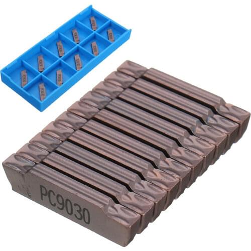 10pcs MGMN200-G LDA Carbide Insert for MGEHR/MGIVR Grooving Cut Off Tool Suitable for MGEHR1010-2