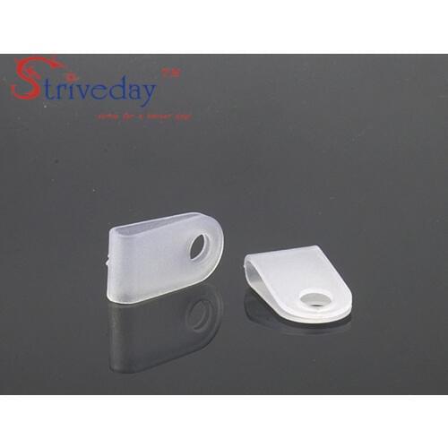 1000pcs/lot White Black 3.3 U type line clamp Cable retention clips Type U Line deduction Cable Clips