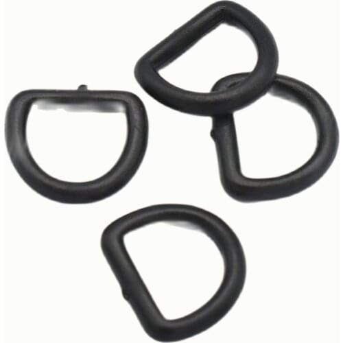 11mm Black Plastic D Ring Strap Ribbon D-ring Handbag Purse Supplies Ring D Ring Belt Accessories Leather Craft Hardware