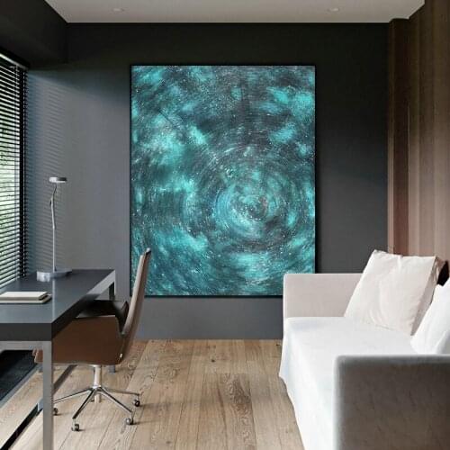 Abstract Hand-painted oil painting On Canvas Starry sky Paintings Luxury Villa Entrance Bedroom Room Decor Decoration painting