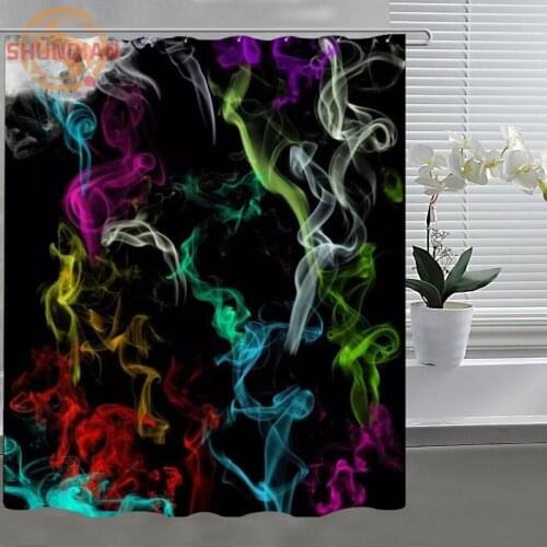 Abstract fog Shower Curtain Eco-friendly Modern Fabric polyester Custom Shower curtain Home Decor H331A50ZB
