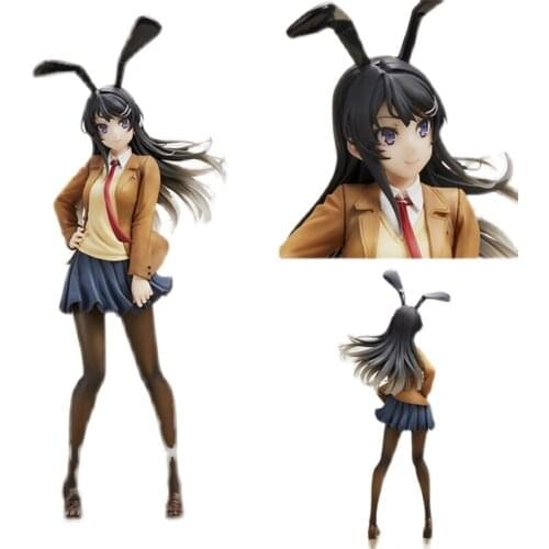 Anime Adolescent Stupid Don't Dream Bunny Girl Senpai Uniform Sakurajima Mai Bunny Girl Sexy Girl Boxed Figure Approx 24cm