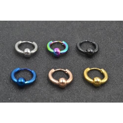 Free Shippment 20pairs Hoop Earrings Simple Summer Style Circle & Balls Hoop Earring Women Man Round Popular Earring Jewelry NEW