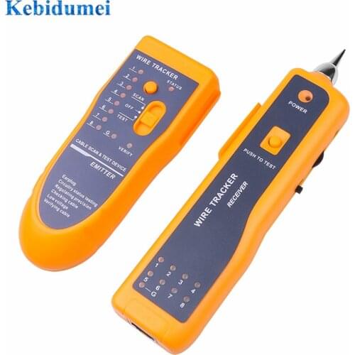 Kebidumei LAN Network Cable Tester Cat5 Cat6 RJ45 UTP STP Line Finder Telephone Wire Tracker Tracer Diagnose Tone Tool Kit