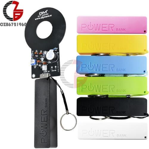 Metal Detector + 18650 USB Power Bank Box Case DIY kits DC 3V-5V Metal Tester Sensor Board with 18650 Battery Charger Module