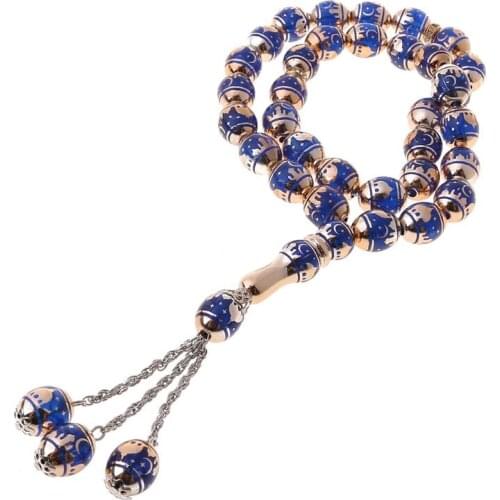 Muslim Prayer Beads Round Bead Tesbih Allah Rosary Islamic Tasbeeh Scriptures Tasby Worship Supplies