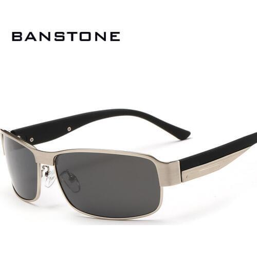 BANSTONE Classic Polarized Driving Glasses Upgraded Brand Design Men Mirror Sunglasses Man Vintage Sun glasses Polarized Eyewear