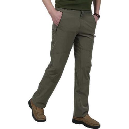 New Outdoors Men Pants Straight WaterProof Pants Plus Size Leisure breathable Trousers Man Wear