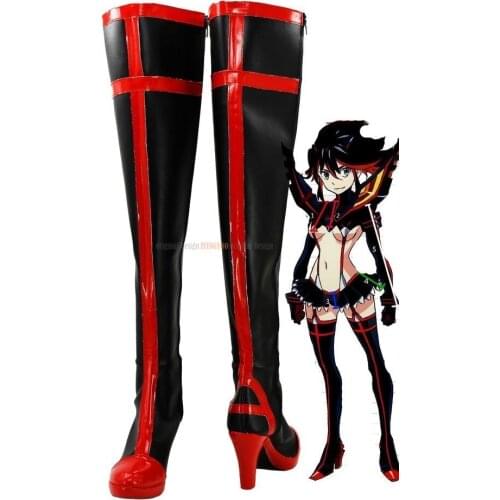 Matoi Ryuko Shoes Cosplay Kill La Kill Ryuko Matoi Cosplay Boots High Heel Shoes Custom Made Unisex