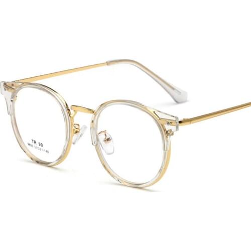 Limit Goods Retro Myopia Glass Frame 2021 New Art Super Light Tr90 Metal Can Match Man Woman Hot Ins Fashion