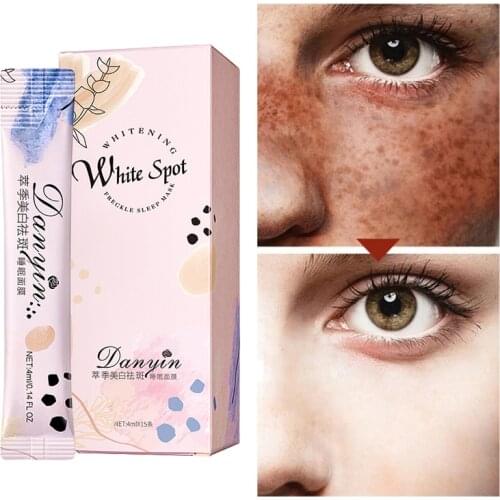 15pcs Whitening Face Sleeping Mask Skin Care Repair Fade Freckle Melasma Remove Pigment Dark Spots Melanin Brightening Facecare