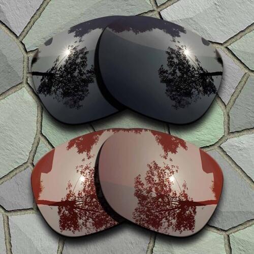 Grey Black&Bronze Brown Sunglasses Polarized Replacement Lenses for Oakley Garage Rock