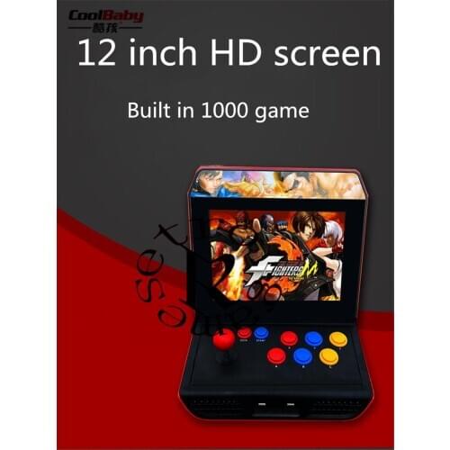 Retro games A10 12 inch HD screen 4GB retro game console with Rocker arcade nostalgic fighting game support TV connection