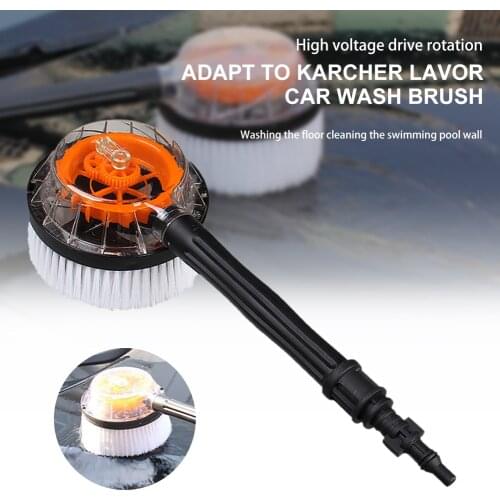 Pressure Washer Car Wash Brush Professional Spray Rotating Brush Attachment Windshield Cleaning Foam for Karcher LAVOR K2-7