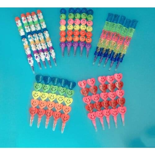 Cute 10 Pcs DIY Cute Kawaii Crayon for Kids Painting Drawing Toy Baby Shower Birthday Back to School Favor Gift