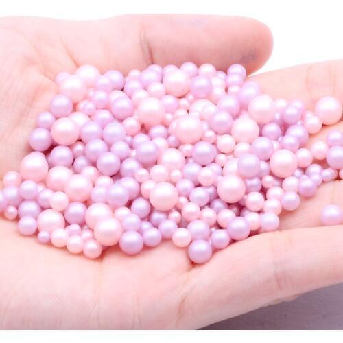 Mixed Sizes 5000pcs Rich Colors DIY Nail Art Decorations Matte Round No Hole Two-color Double color Pearls Beads Crafts