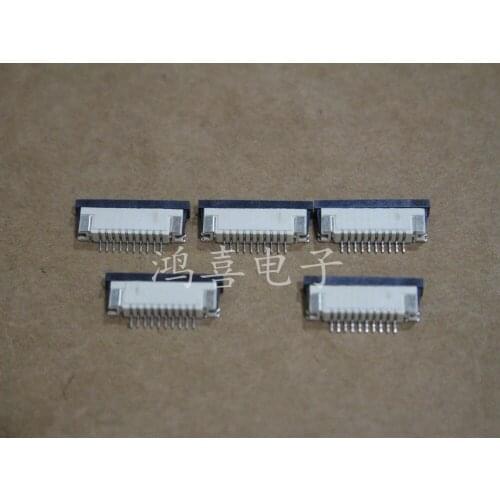 WZSM New FFC FPC flexible ribbon cable connector 1.0mm pitch 10pin FFC FPC connector socket