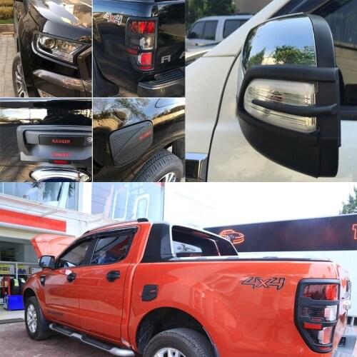 Fit ForRanger T7 T8 Full Body Kits Cover Tuning Car Accessories Matte black ABS Auto Styling Moulding Accessory 2015-2020
