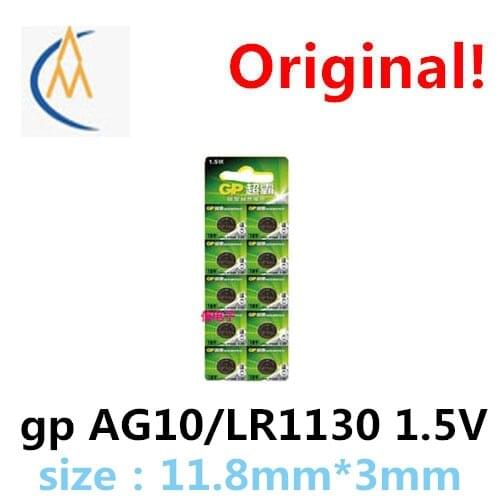 10PCS New genuine GP ag10 1.5V button cell fluorescent rod lr54 l1131 189 389