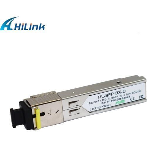 100Pairs : HL-GLC-BX-U/D-5D , 1.25G BiDi SFP 5km , SC /LC, DDM , 1310/1550nm