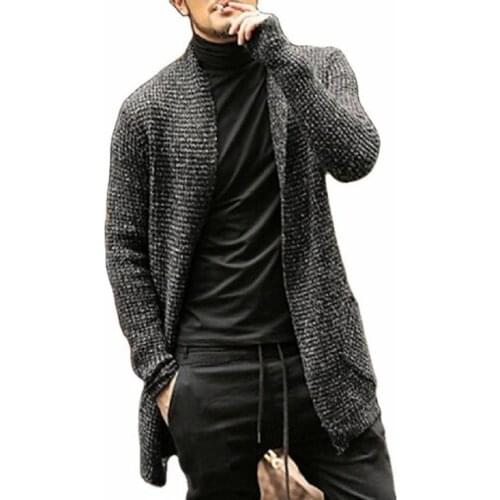 2021 brand spring and autumn new fashion mens long sleeve cardigan windbreaker sweater