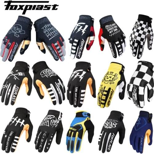 2021 FOXPLAST Breathable Mens and Womens Cycling Gloves All-finger Sport Cycling Motorcycle Motocross Racing Gloves Bicycle