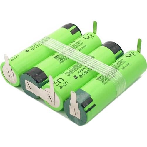 3S 12.6V 4S 16.8V 5S 21V 18650 3400mAh Battery NCR18650B Battery 3400mAh 6800mAh for Screwdriver Battery (Customize) MA17